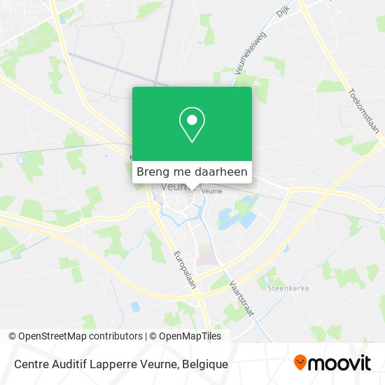 Centre Auditif Lapperre Veurne kaart