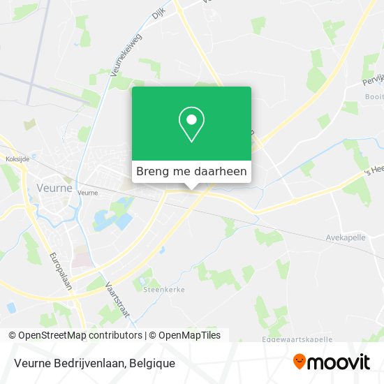 Veurne Bedrijvenlaan kaart