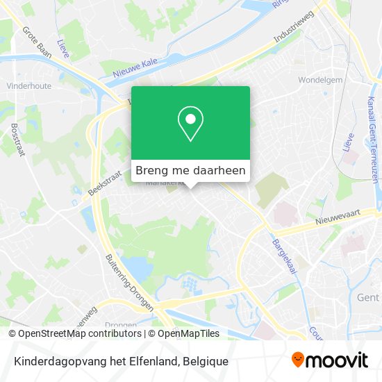 Kinderdagopvang het Elfenland kaart