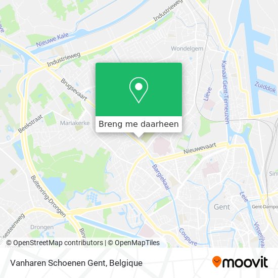 Vanharen Schoenen Gent kaart