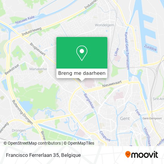 Francisco Ferrerlaan 35 kaart