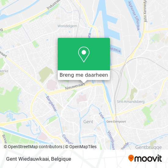 Gent Wiedauwkaai kaart
