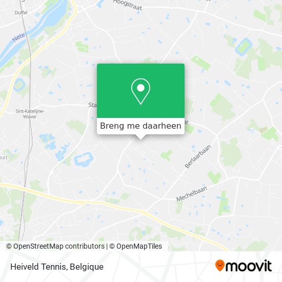 Heiveld Tennis kaart