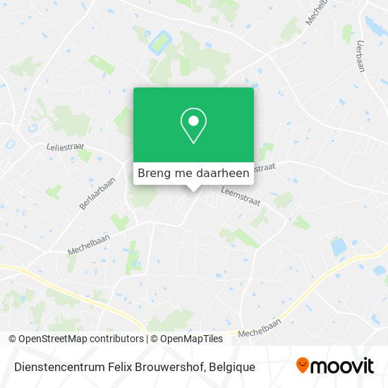 Dienstencentrum Felix Brouwershof kaart