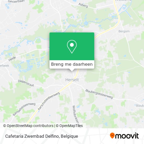 Cafetaria Zwembad Delfino kaart