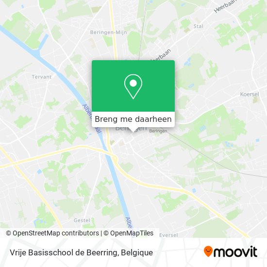 Vrije Basisschool de Beerring kaart