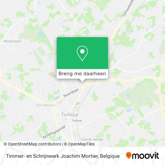 Timmer- en Schrijnwerk Joachim Mortier kaart