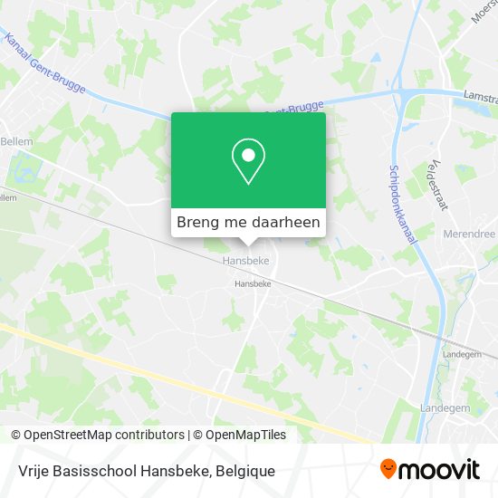 Vrije Basisschool Hansbeke kaart