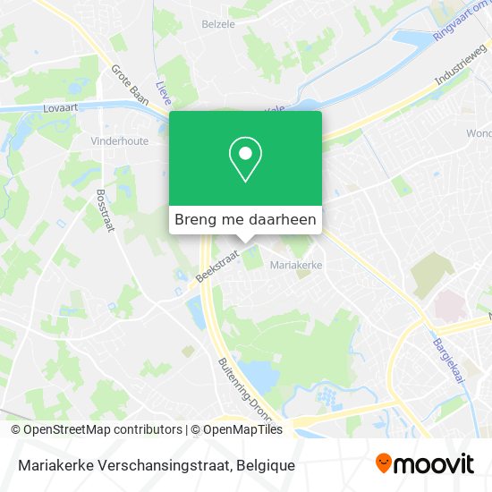 Mariakerke Verschansingstraat kaart