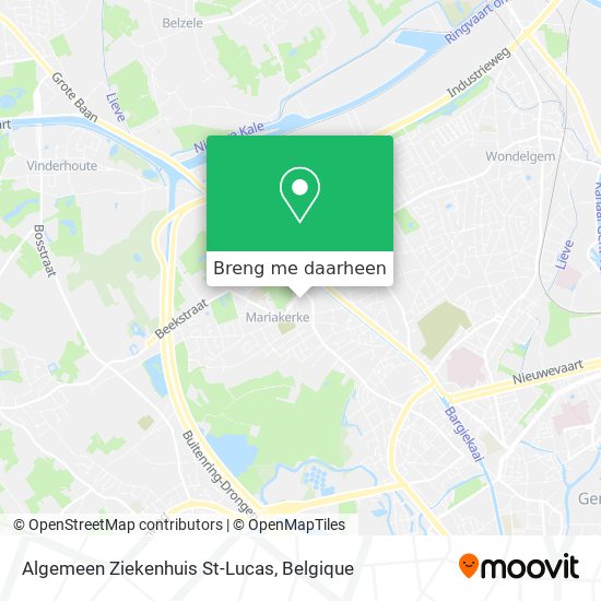 Algemeen Ziekenhuis St-Lucas kaart