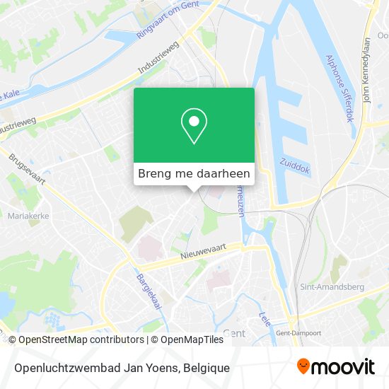 Openluchtzwembad Jan Yoens kaart