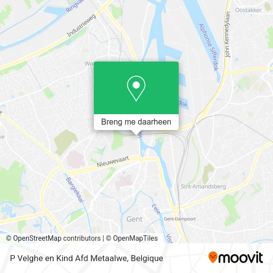 P Velghe en Kind Afd Metaalwe kaart