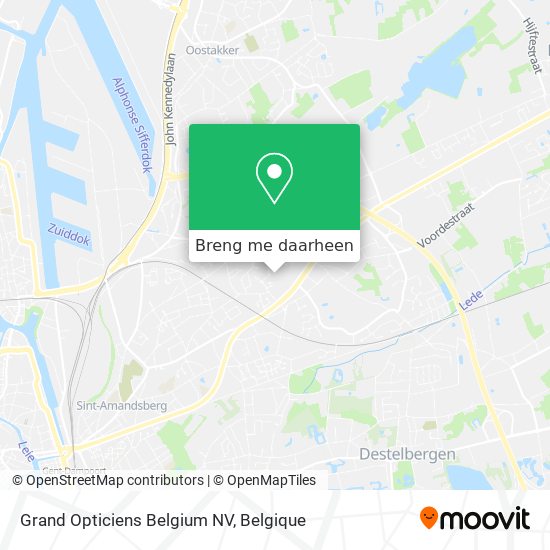 Grand Opticiens Belgium NV kaart