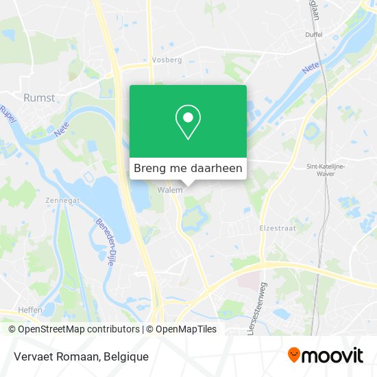 Vervaet Romaan kaart