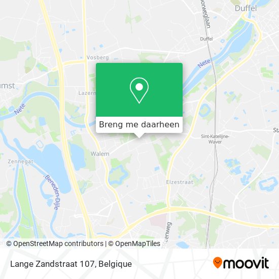 Lange Zandstraat 107 kaart