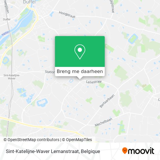Sint-Katelijne-Waver Lemanstraat kaart