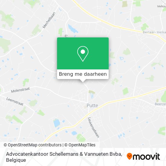 Advocatenkantoor Schellemans & Vannueten Bvba kaart