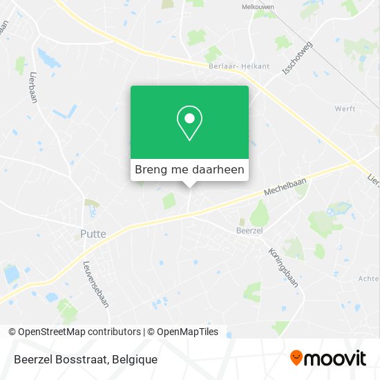 Beerzel Bosstraat kaart