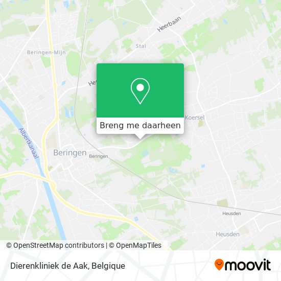 Dierenkliniek de Aak kaart