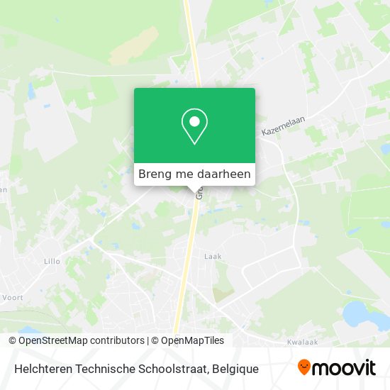 Helchteren Technische Schoolstraat kaart