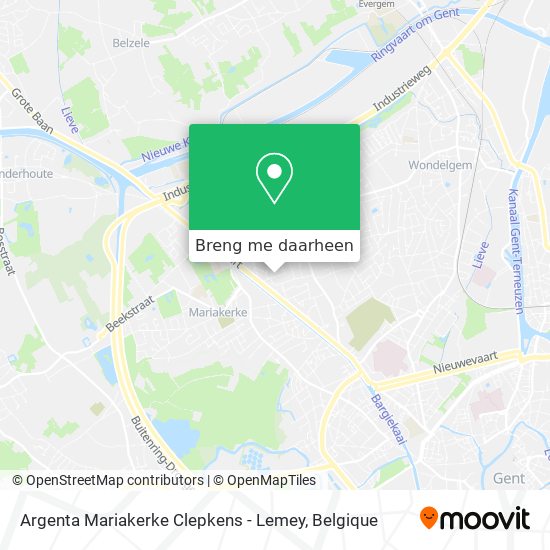 Argenta Mariakerke Clepkens - Lemey kaart