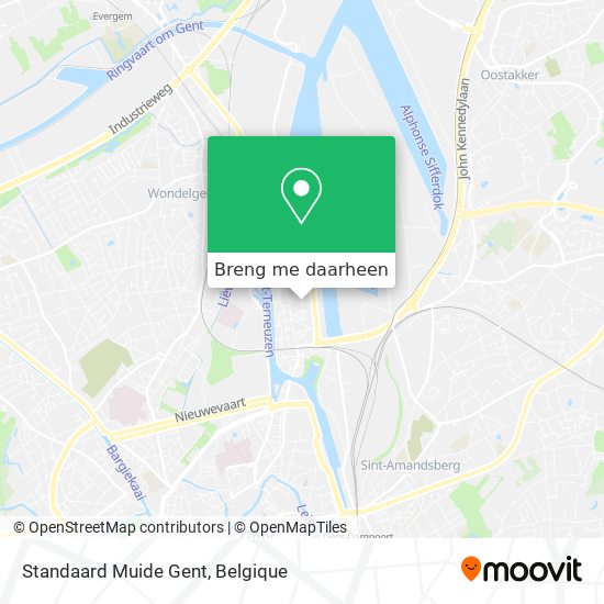 Standaard Muide Gent kaart