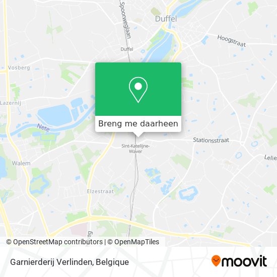 Garnierderij Verlinden kaart