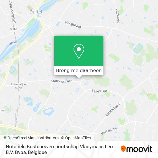 Notariële Bestuursvernnootschap Vlaeymans Leo B.V. Bvba kaart