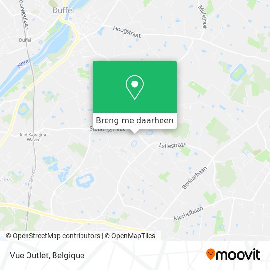 Vue Outlet kaart