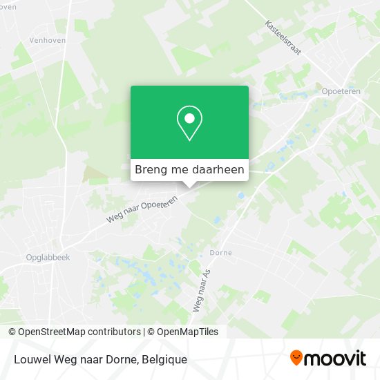 Louwel Weg naar Dorne kaart