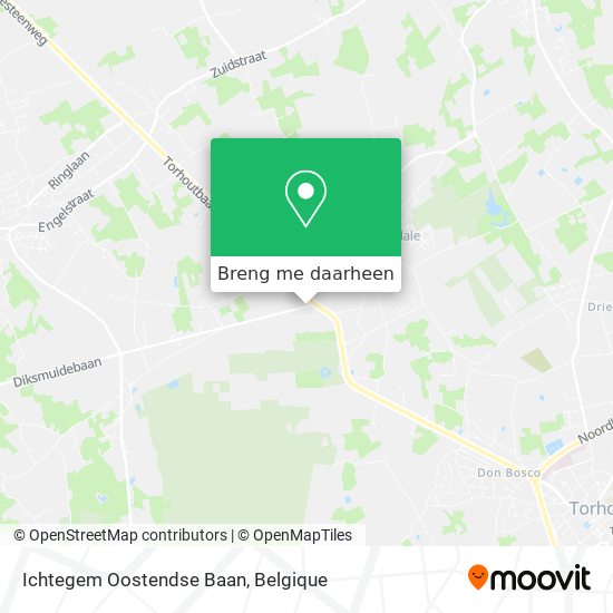 Ichtegem Oostendse Baan kaart