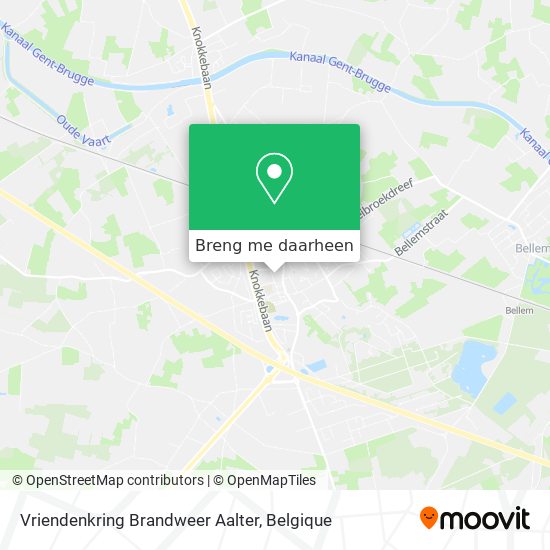 Vriendenkring Brandweer Aalter kaart