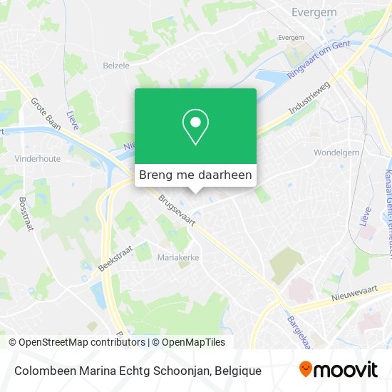 Colombeen Marina Echtg Schoonjan kaart
