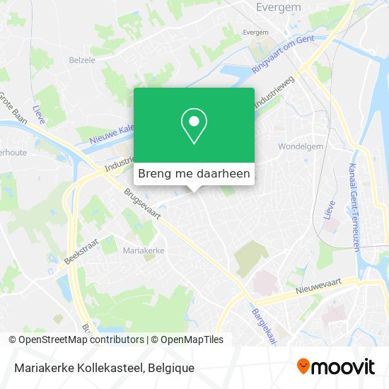 Mariakerke Kollekasteel kaart