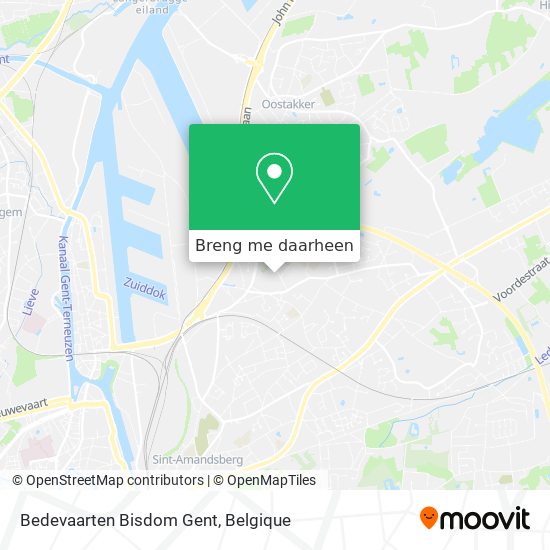 Bedevaarten Bisdom Gent kaart