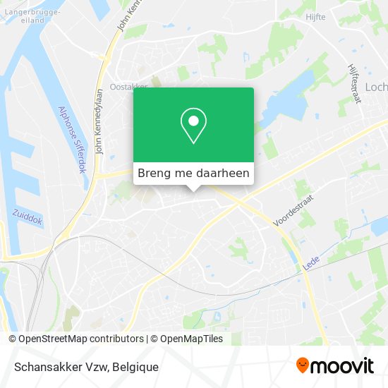 Schansakker Vzw kaart