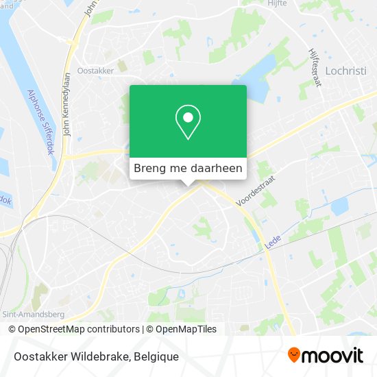 Oostakker Wildebrake kaart