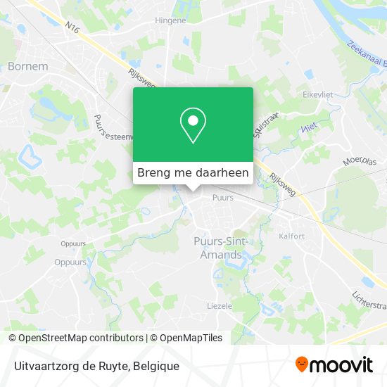Uitvaartzorg de Ruyte kaart