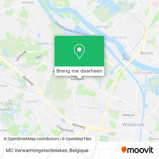 MC Verwarmingstechnieken kaart