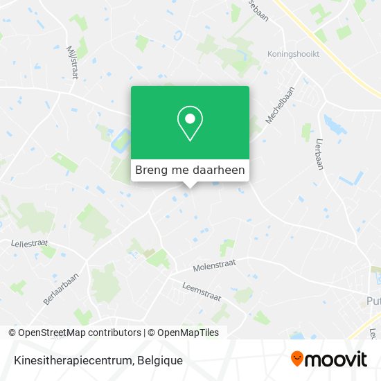 Kinesitherapiecentrum kaart