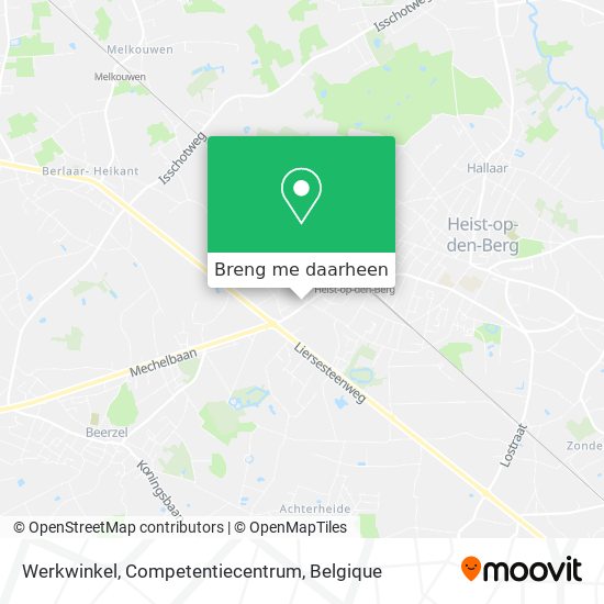 Werkwinkel, Competentiecentrum kaart