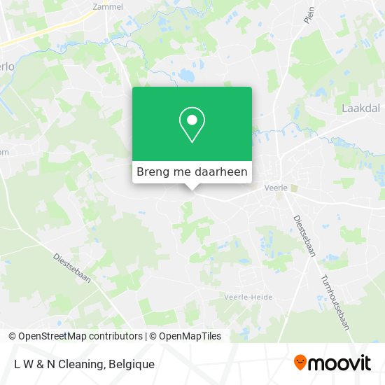 L W & N Cleaning kaart