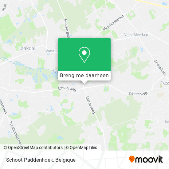 Schoot Paddenhoek kaart