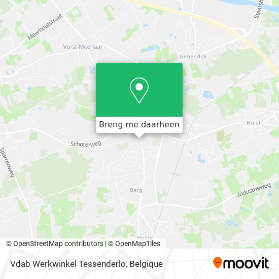 Vdab Werkwinkel Tessenderlo kaart