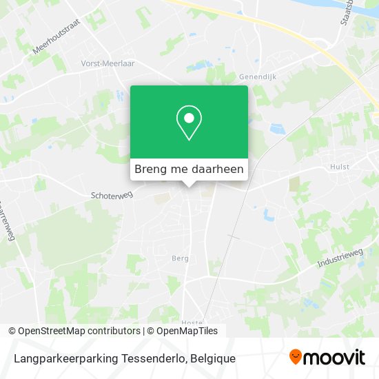 Langparkeerparking Tessenderlo kaart