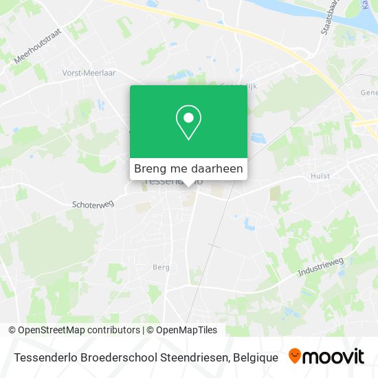 Tessenderlo Broederschool Steendriesen kaart