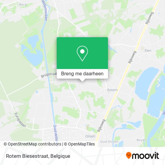 Rotem Biesestraat kaart