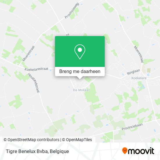 Tigre Benelux Bvba kaart