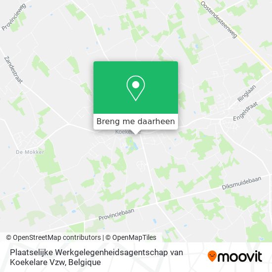 Plaatselijke Werkgelegenheidsagentschap van Koekelare Vzw kaart