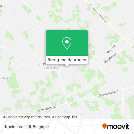 Koekelare Lidl kaart